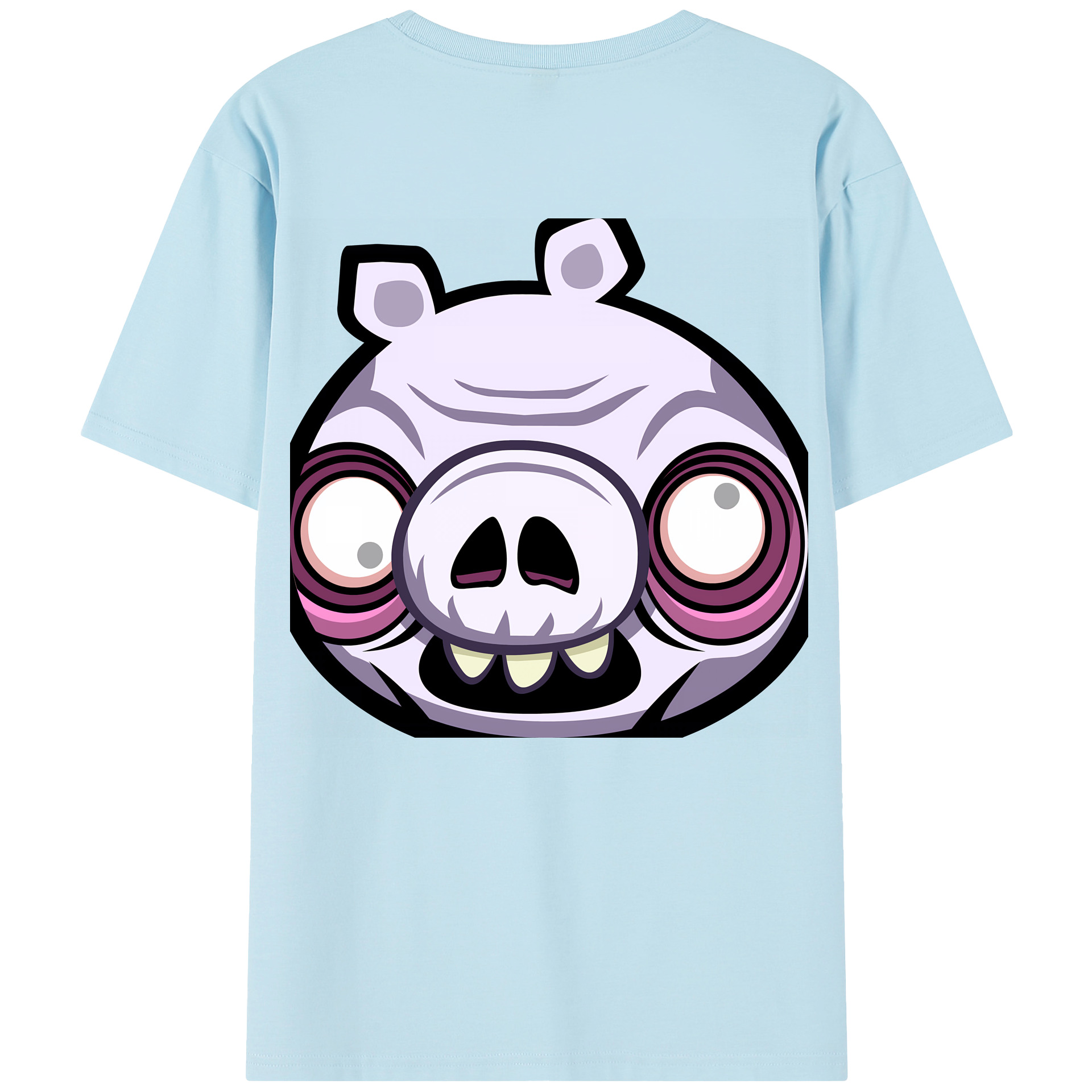（画像用） Angry Birds アングリーバード 綿100％半袖Tシャツ（背面プリント）